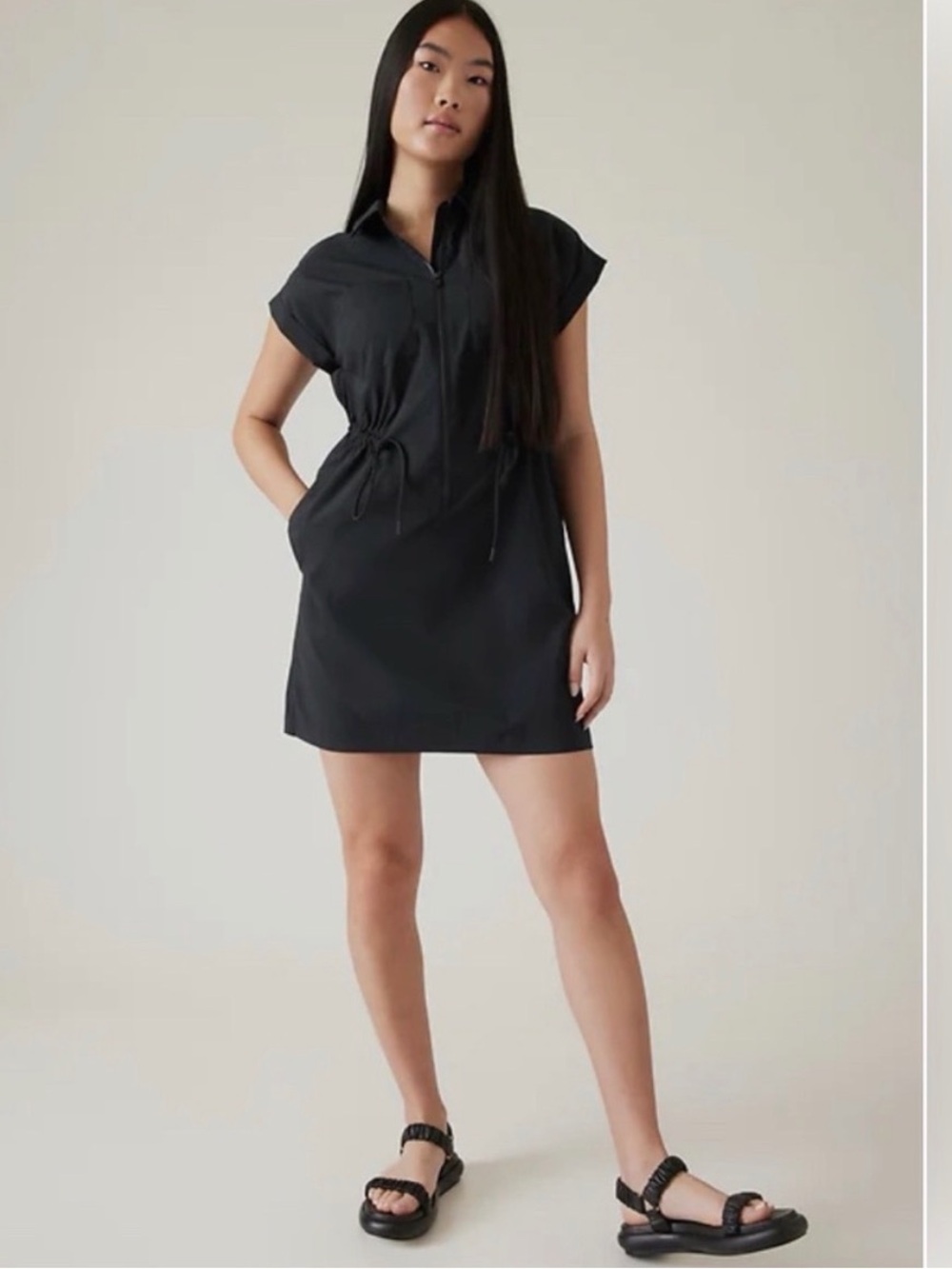 Athleta TopSpin Dress XXS black